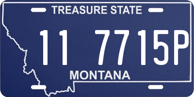 MT license plate 117715P