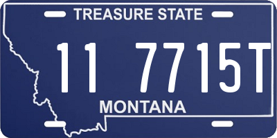 MT license plate 117715T