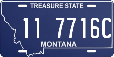MT license plate 117716C