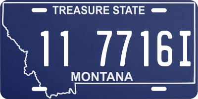 MT license plate 117716I