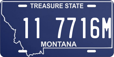 MT license plate 117716M