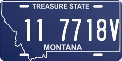MT license plate 117718V