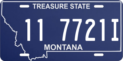 MT license plate 117721I