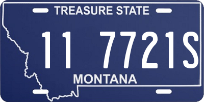 MT license plate 117721S