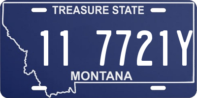 MT license plate 117721Y