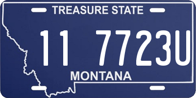 MT license plate 117723U