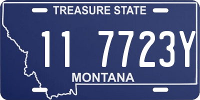 MT license plate 117723Y