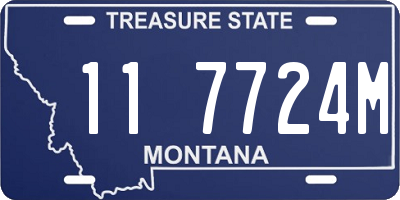 MT license plate 117724M