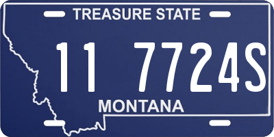 MT license plate 117724S