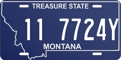 MT license plate 117724Y