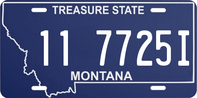 MT license plate 117725I