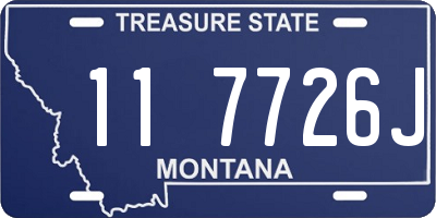 MT license plate 117726J