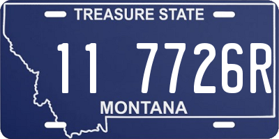 MT license plate 117726R