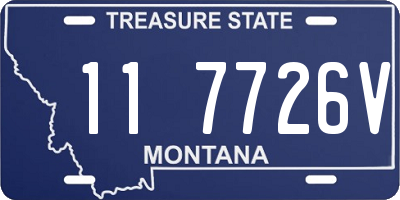 MT license plate 117726V