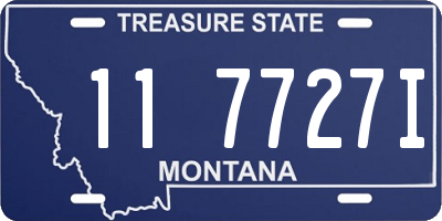 MT license plate 117727I