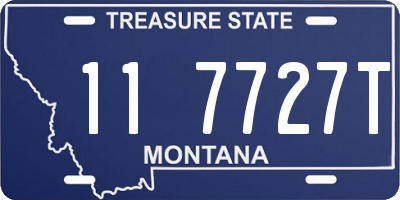 MT license plate 117727T