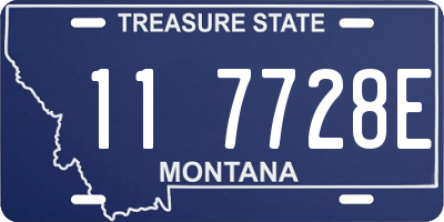 MT license plate 117728E