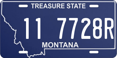 MT license plate 117728R