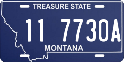 MT license plate 117730A