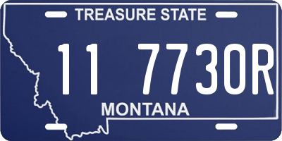 MT license plate 117730R