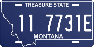 MT license plate 117731E