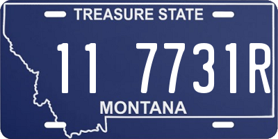 MT license plate 117731R