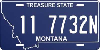 MT license plate 117732N