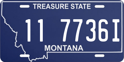 MT license plate 117736I