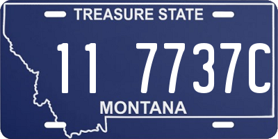 MT license plate 117737C