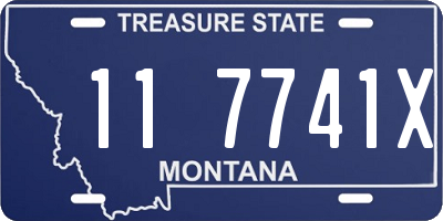 MT license plate 117741X