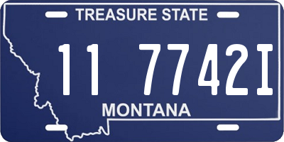 MT license plate 117742I