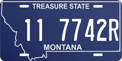 MT license plate 117742R