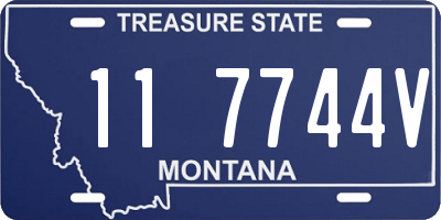 MT license plate 117744V