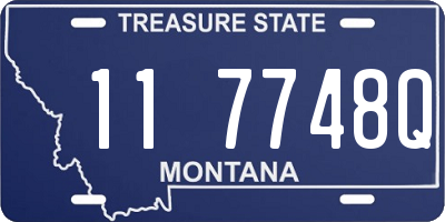 MT license plate 117748Q