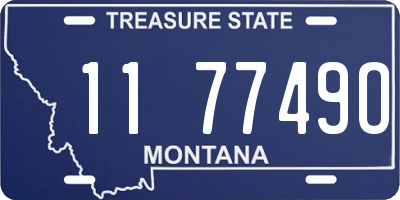 MT license plate 117749O