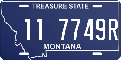 MT license plate 117749R