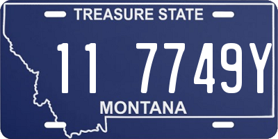 MT license plate 117749Y
