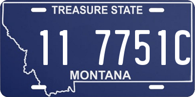 MT license plate 117751C