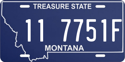 MT license plate 117751F