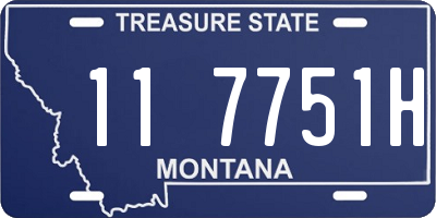 MT license plate 117751H