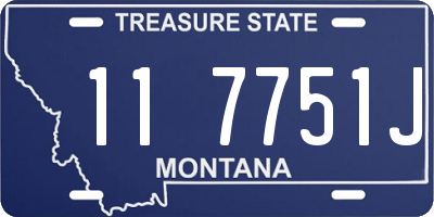 MT license plate 117751J