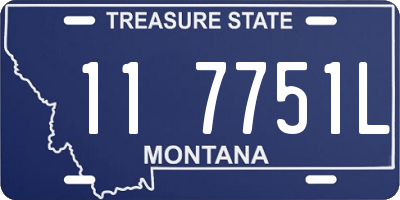 MT license plate 117751L