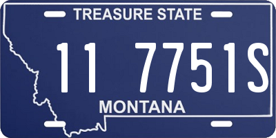 MT license plate 117751S