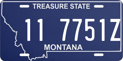 MT license plate 117751Z