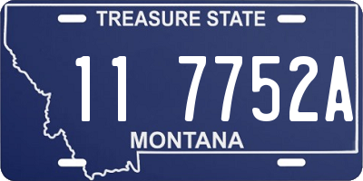 MT license plate 117752A