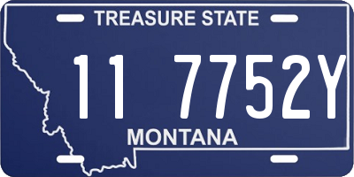 MT license plate 117752Y