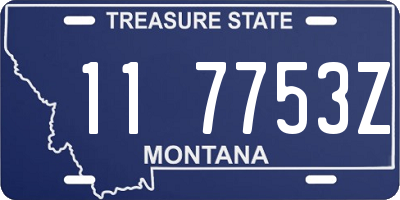 MT license plate 117753Z