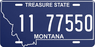 MT license plate 117755O