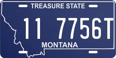 MT license plate 117756T