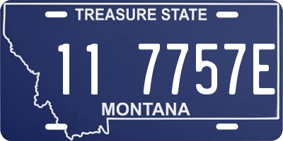 MT license plate 117757E